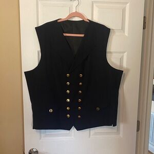 Wool Vest | Trabaldo Togna Super 100’s Fabric | Gold Buttons | Made in Italy